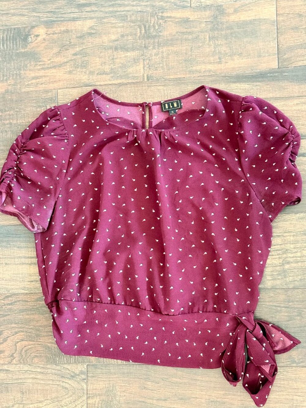 OLM Burgundy Blouse